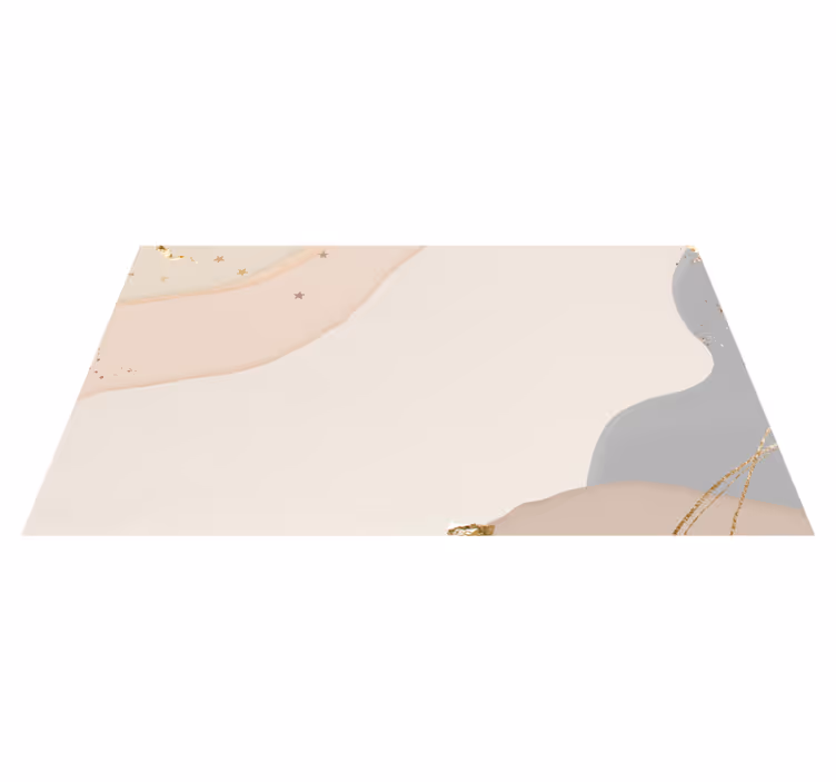 Vinylteppich modern mit goldenen Sternen - TenStickers