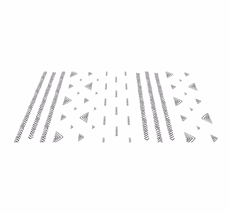 Vinyl Teppich Ethnisch zeitgenössische geometrische muster - TenStickers