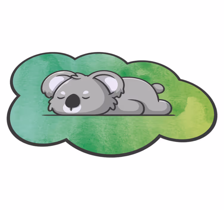 Vinyl Teppich Baby schlummernder koala - TenStickers