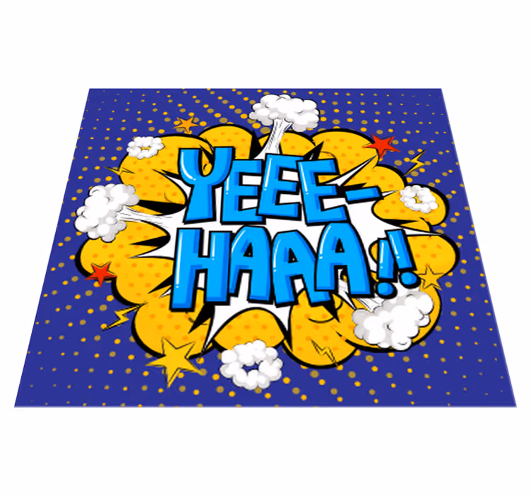 Vinyl Teppich Jugendzimmer komischer action-ausbruch - TenStickers