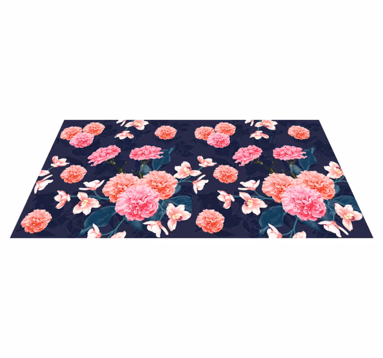 Vinyl Teppich Blumen botanisches traummotiv - TenStickers