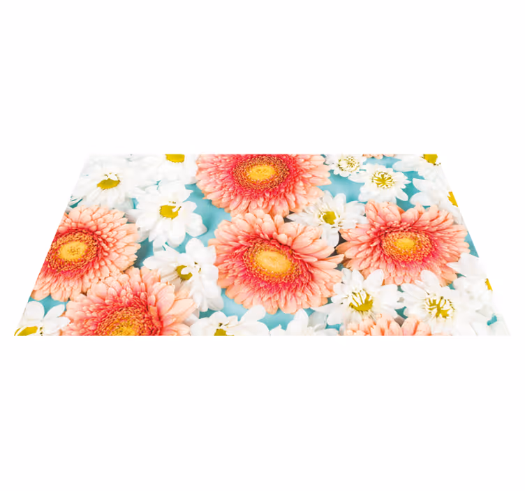 Vinyl Teppich Blumen lebendige blüte - TenStickers