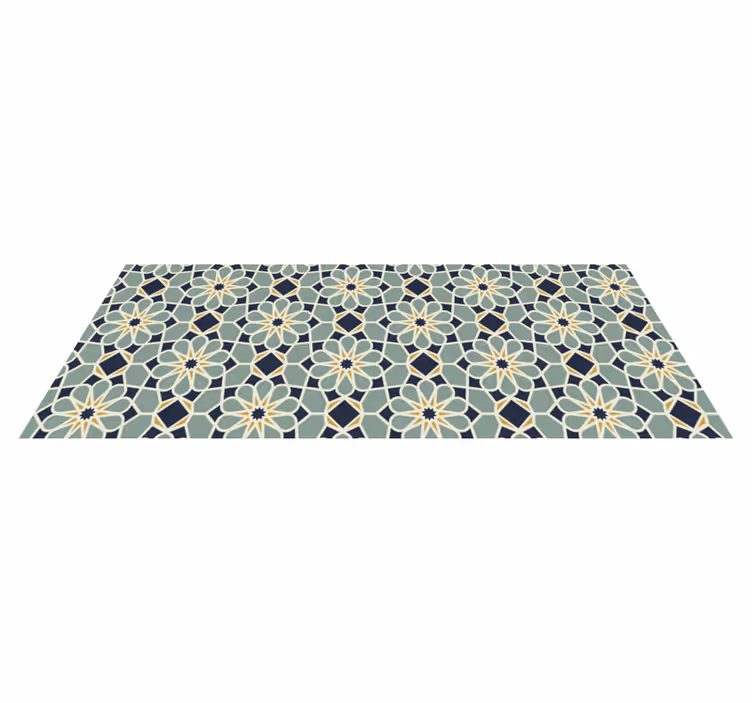 Vinyl Teppich Mosaik anspruchsvolles geometrisches motiv - TenStickers