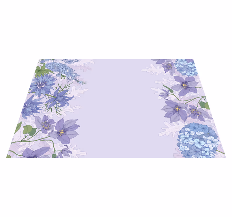 Vinyl Teppich Blumen lavendel-blumenakzente - TenStickers