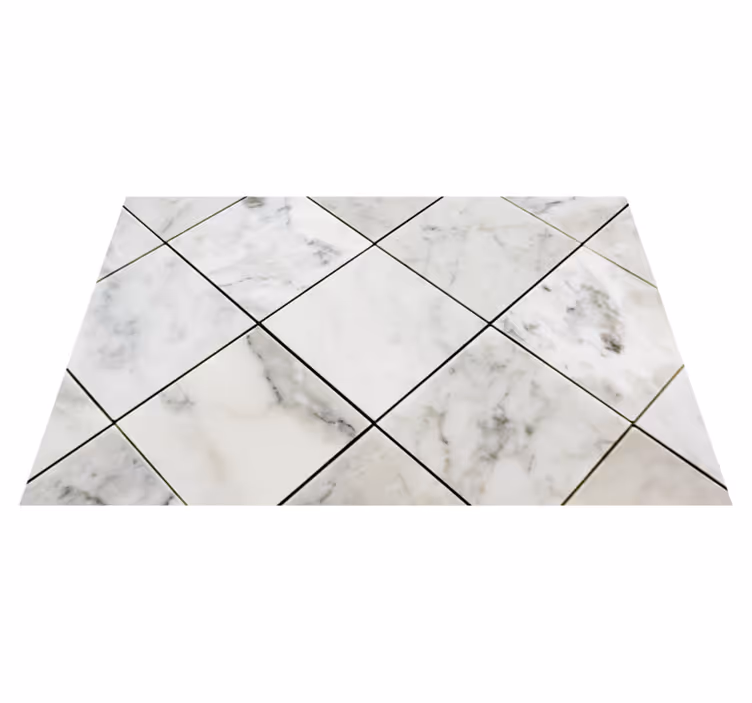 Vinyl Teppich Marmor elegantes graues motiv - TenStickers