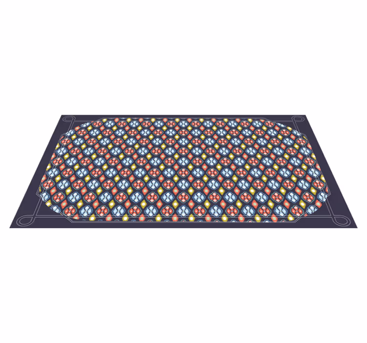 Vinyl Teppich Eingang bunte mosaikkomposition - TenStickers