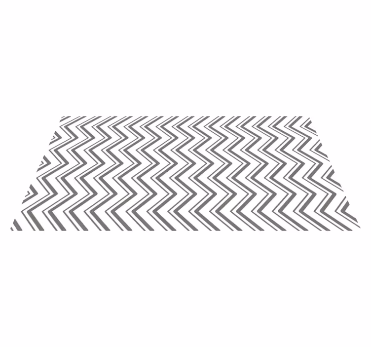 Vinyl teppich geometrisch im chevron muster - TenStickers