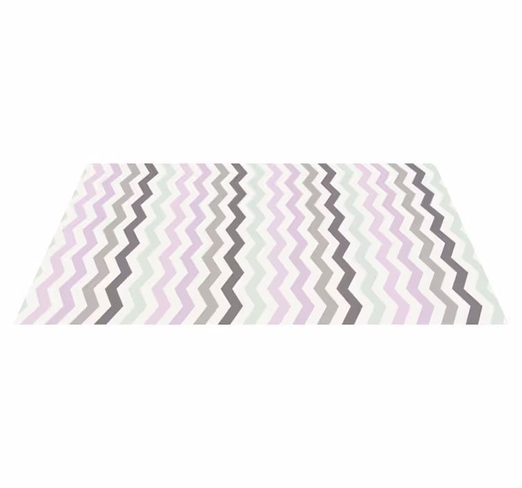 Vinyl Teppich geometrisch chevron zickzack nordische wellen - TenStickers