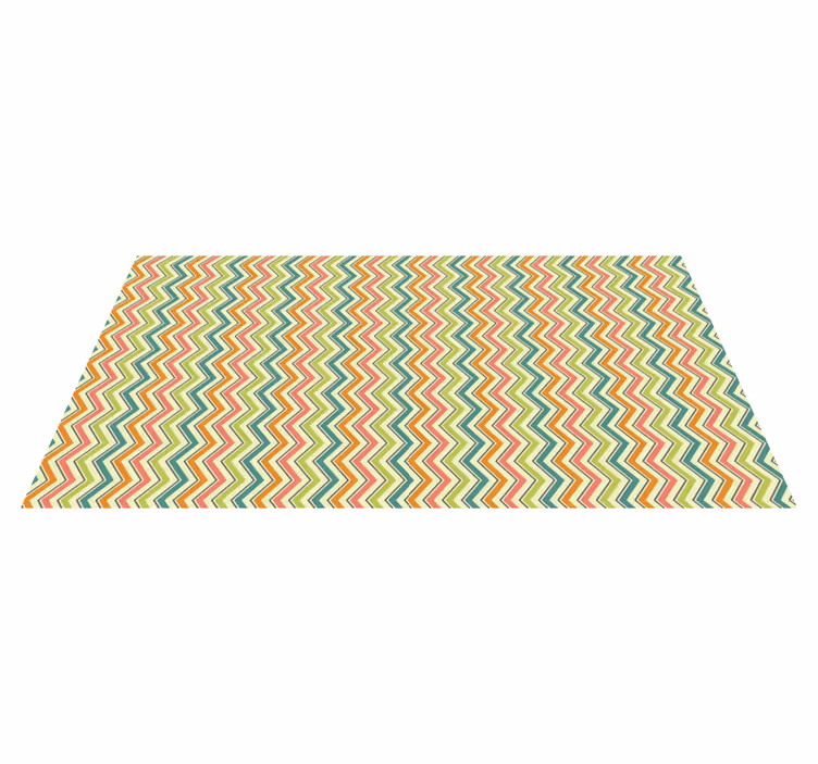 Vinyl Teppich geometrisch chevron-zickzack-motiv - TenStickers