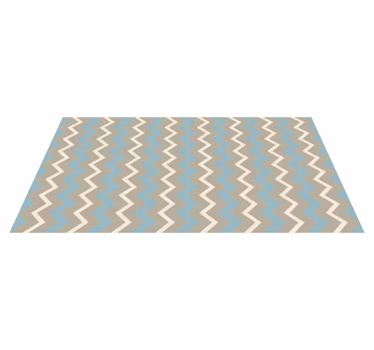 Vinyl Teppich gestreift chevron-motiv-stil - TenStickers