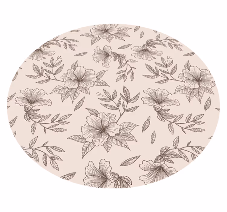 Vinyl Teppich Blumen botanisches grundkonzept - TenStickers