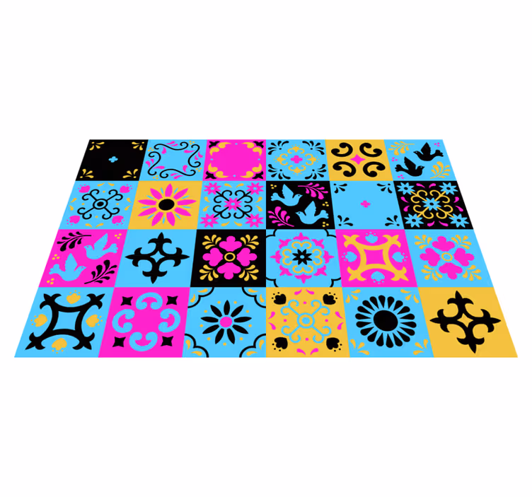 Vinyl Teppich Mosaik buntes mustermosaik - TenStickers