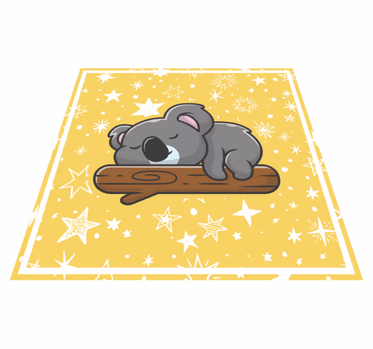 Vinyl Teppich Baby koala-träume - TenStickers