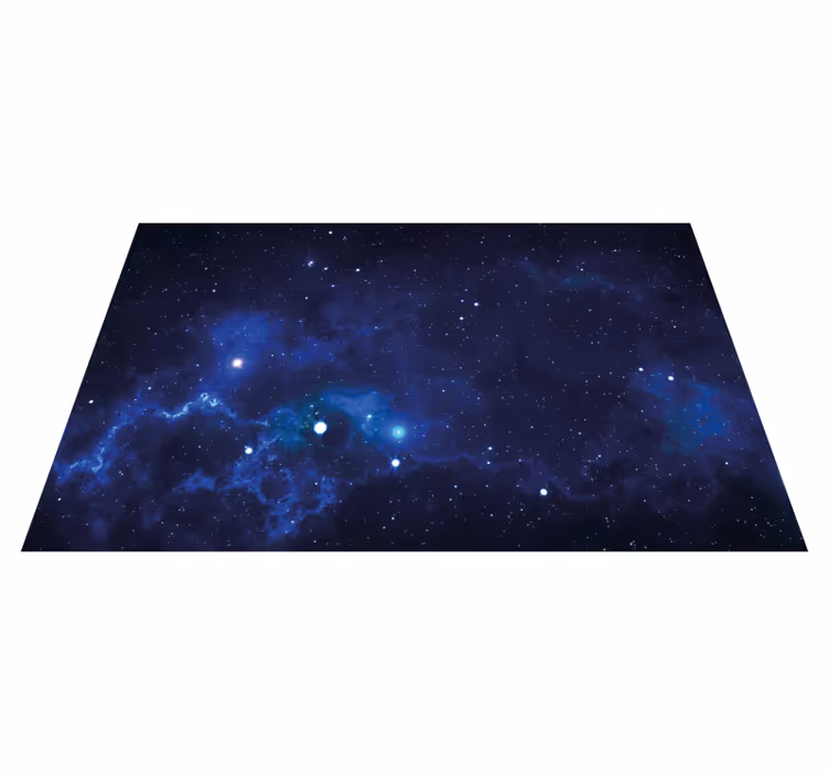 Vinyl Teppich Sterne kosmische nebelszene - TenStickers