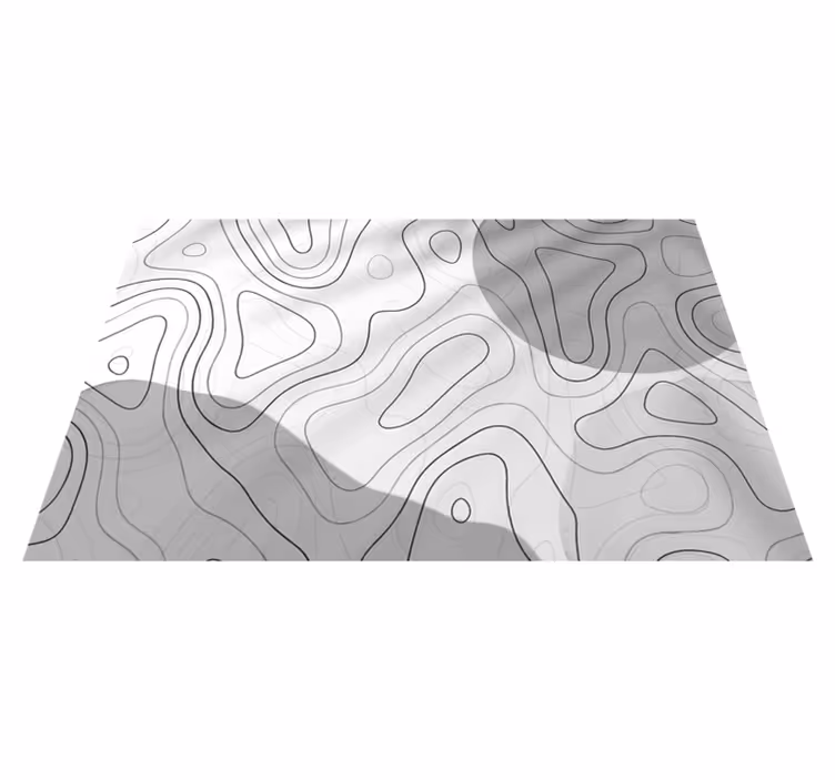 Vinyl Teppich minimalistisch abstrakte lineare muster - TenStickers
