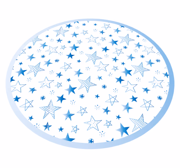 Vinyl Teppich Baby sternenblaues muster - TenStickers