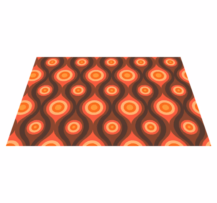 Vinyl Teppich Mosaik vintage-kreismotiv - TenStickers