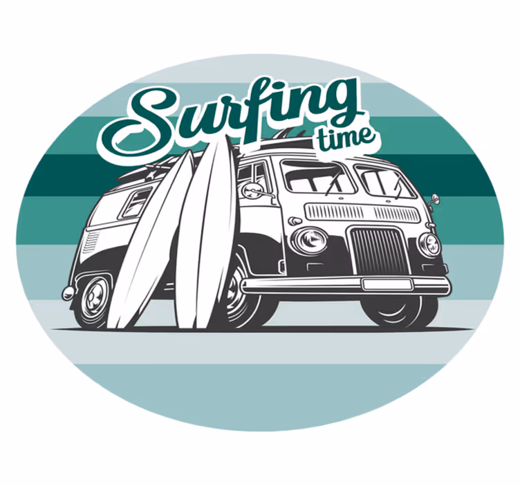 Vinyl Teppich Jugendzimmer surf-abenteuer - TenStickers