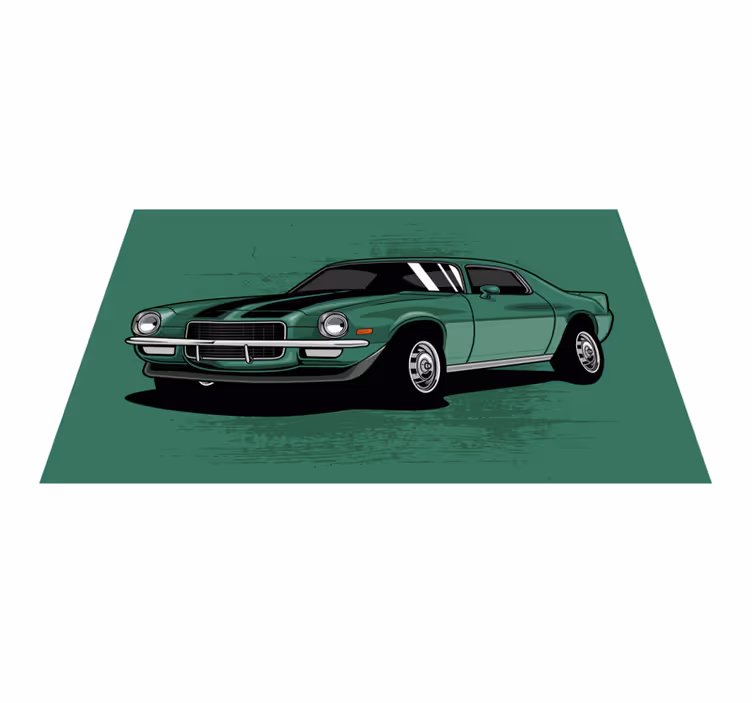 Vinyl Teppich Straßen oldtimer-ansicht - TenStickers