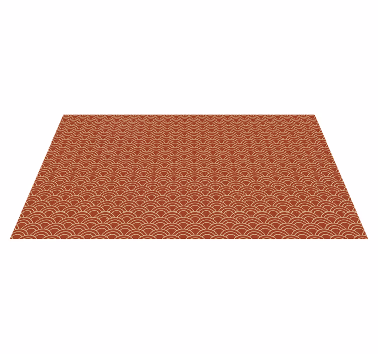 Vinyl Teppich geometrisch geschwungenes wellenmuster - TenStickers