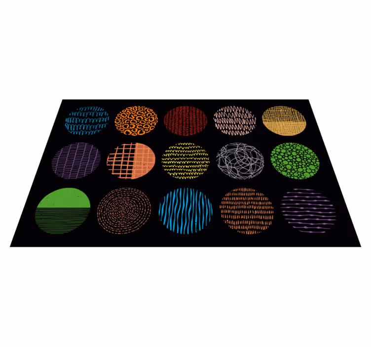 Vinyl Teppich modern lebendige musterkollektion - TenStickers
