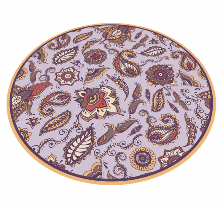 Vinyl Teppich Blumen aufwendige botanische motive - TenStickers