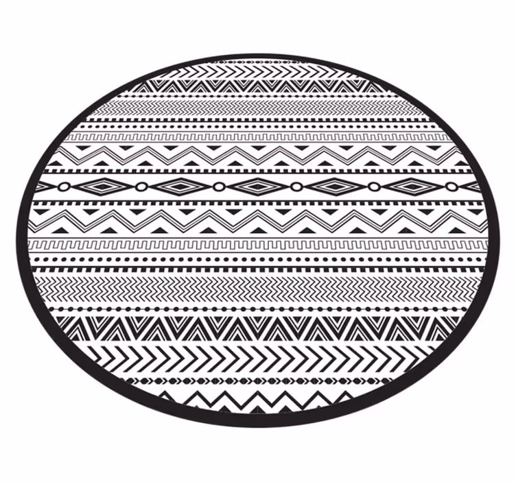 Vinyl Teppich nordisch abstrakte geometrische elemente - TenStickers