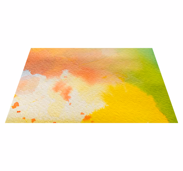 vinyl teppich strukturiert lebendige aquarellexplosion - TenStickers