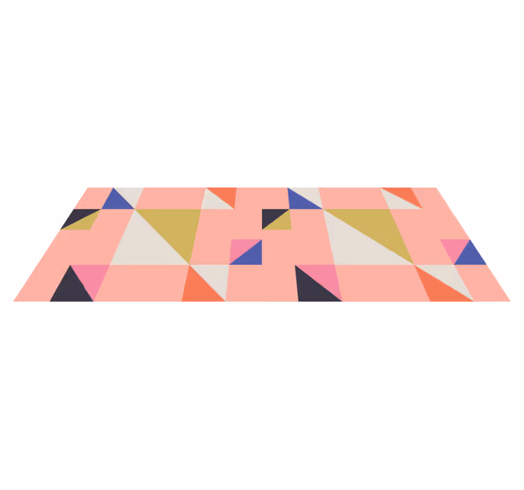 Vinyl Teppich geometrisch moderne dreiecke - TenStickers