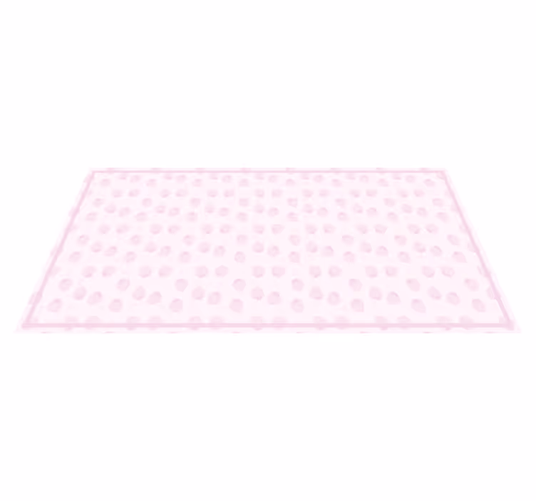 Vinyl Teppich Küche rosa erdbeermuster - TenStickers