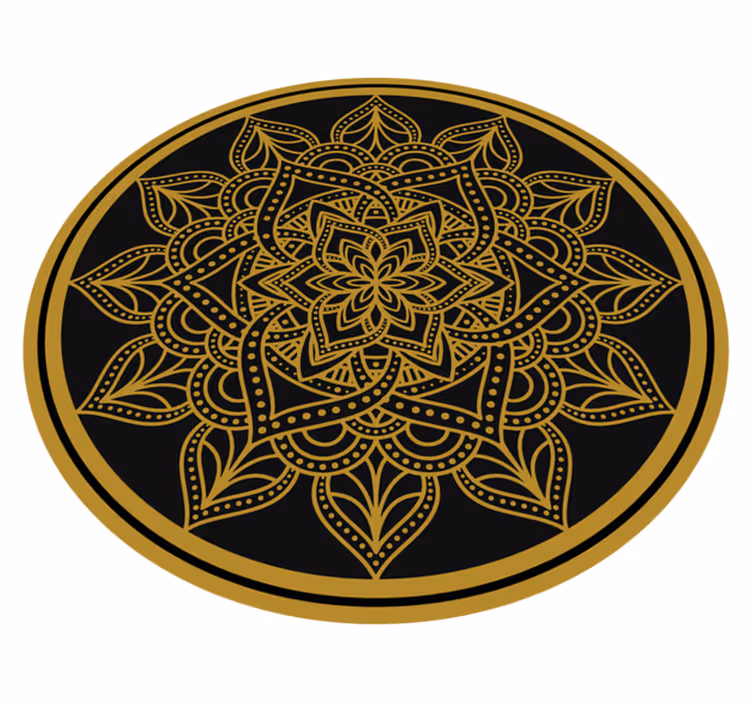 Vinyl Teppich Mandala anmutiges element - TenStickers