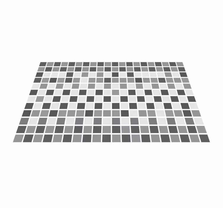Vinyl Teppich Badezimmer grautöne - TenStickers