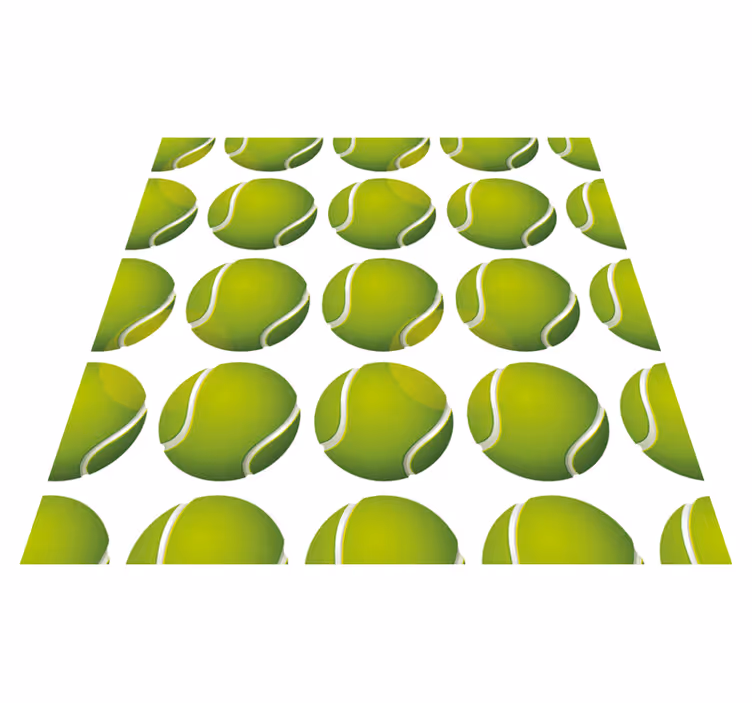 Vinyl Teppich Spiele tennisball-motiv - TenStickers