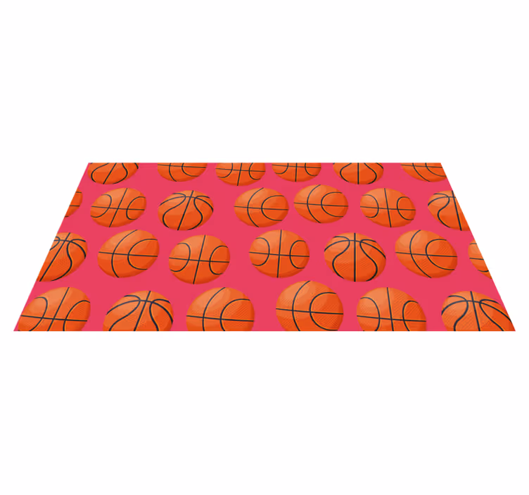 Vinyl Teppich kindlich basketball-motiv - TenStickers