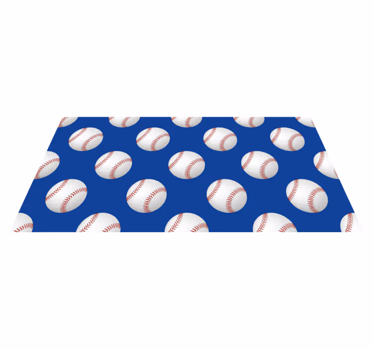 Vinyl Teppich Spiele baseball-motiv - TenStickers