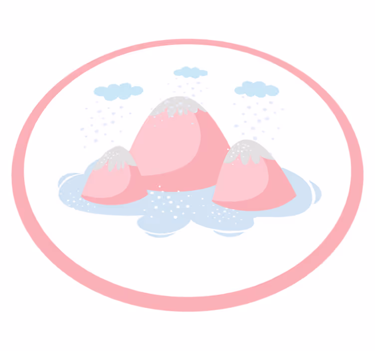 Vinyl Teppich Kinderzimmer verschneite berglandschaft - TenStickers