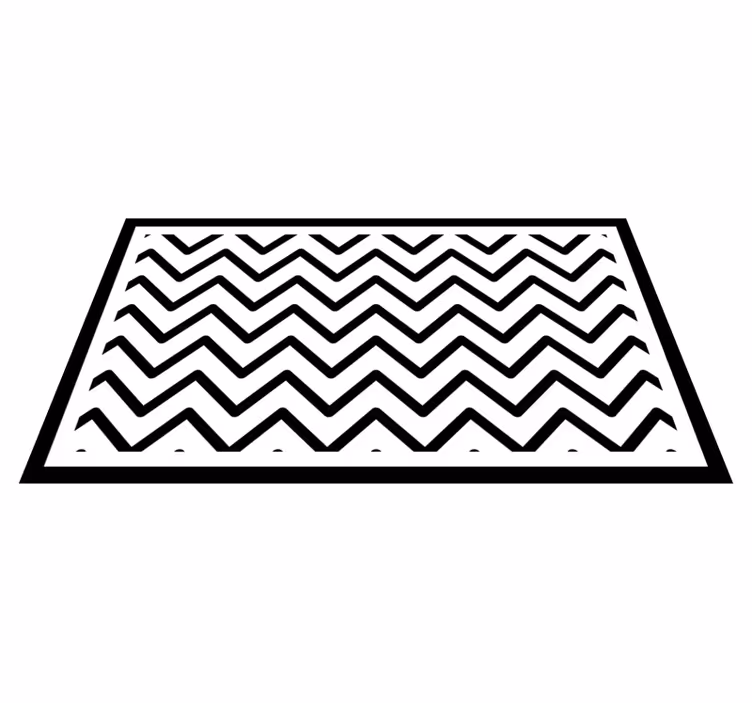 Vinyl Teppich Eingang chevron-stil - TenStickers