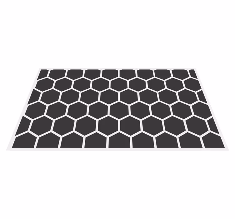Vinyl teppich geometrisch mit hexagonalem muster - TenStickers