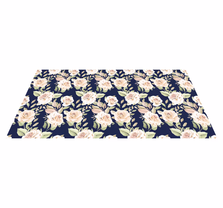 Vinyl Teppich Natur elegante florale komponente - TenStickers
