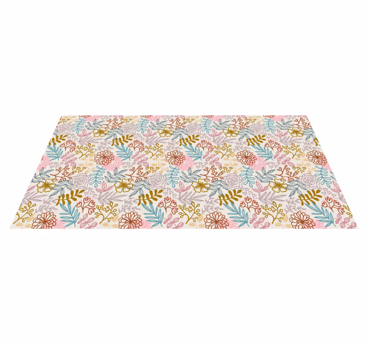 Vinyl Teppich Schlafzimmer blumenmuster-kollektion - TenStickers