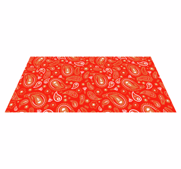 Vinyl teppich mosaik mit lebhaftem paisleymuster - TenStickers