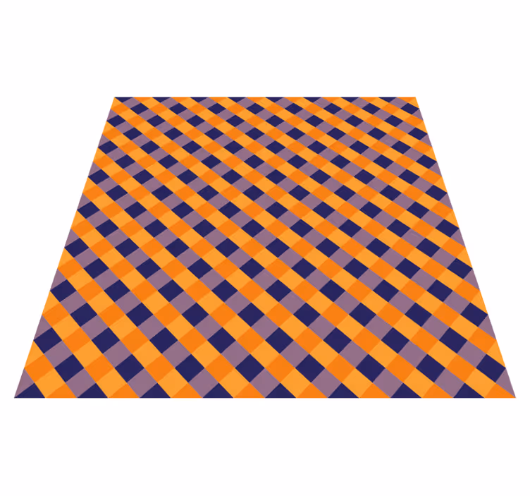 Vinyl Teppich gestreift diagonale farbblöcke - TenStickers