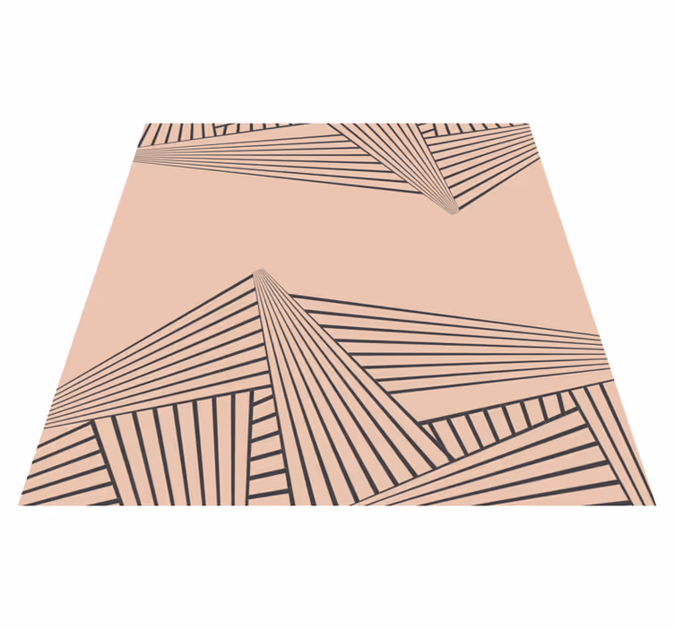 Vinyl Teppich modern lineares geometrisches muster - TenStickers
