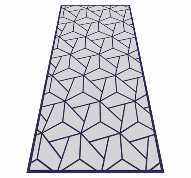 Vinylteppich nordisch Hellgrau geometrisch - TenStickers