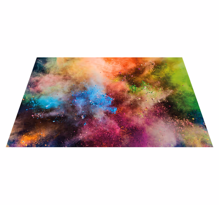 Vinyl Teppich kindlich kosmische farbexplosion - TenStickers