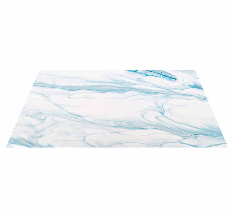 Vinyl Teppich Badezimmer beruhigende aqua-wirbel - TenStickers