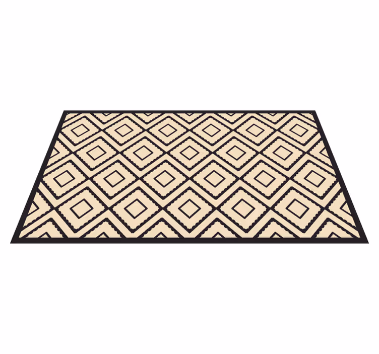 Vinyl Teppich geometrisch rautenmusterformen - TenStickers