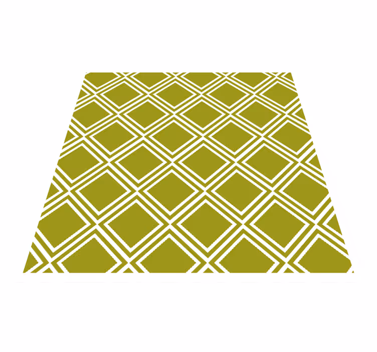 Vinyl teppich geometrisch diamantmuster - TenStickers