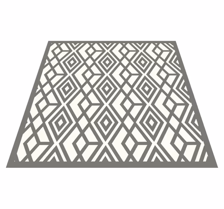 Vinyl Teppich geometrisch diamant-emblem - TenStickers