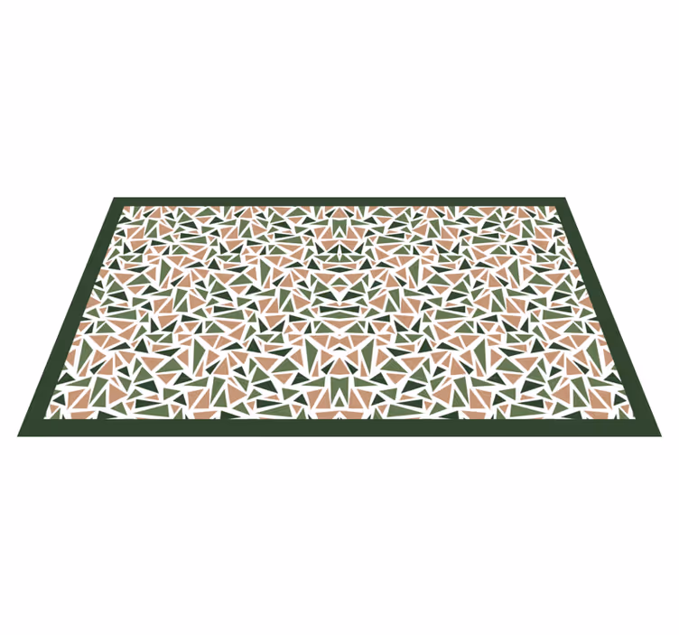 Vinyl Teppich geometrisch abstraktes dreiecksmuster - TenStickers